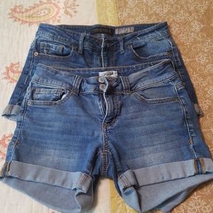 Midi Jean shorts